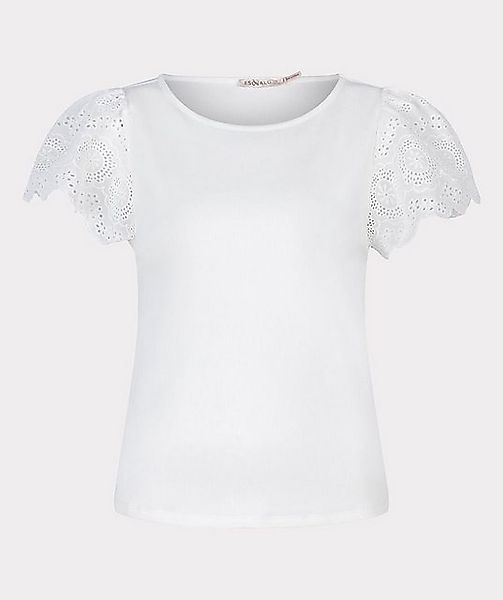 Esqualo T-Shirt Esqualo Feinrippshirt mit Lochstickerei günstig online kaufen