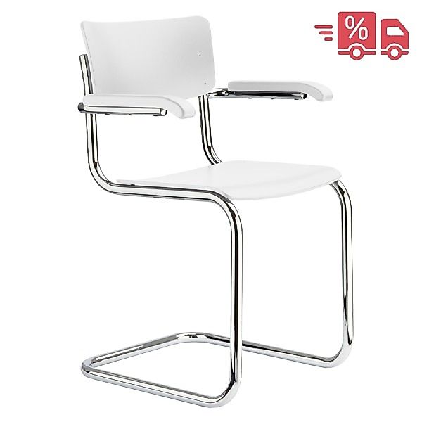 ABVERKAUF: THONET S 43 F | Buche weiß lasiert | Leichte Mängel | Freischwin günstig online kaufen