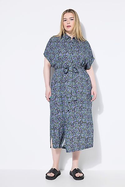 Studio Untold Hemdblusenkleid Maxikleid Hemdblusenkleid Flower-Print günstig online kaufen