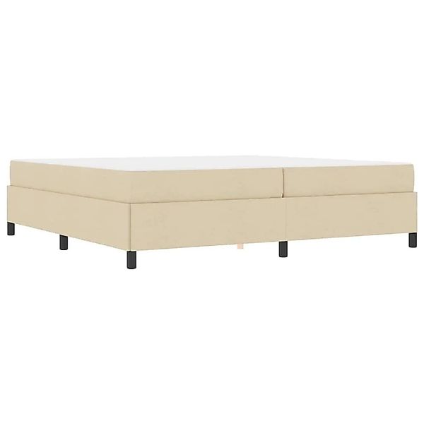 vidaXL Boxspringbett Creme 200 x 200 cm Stoff 3398890 günstig online kaufen