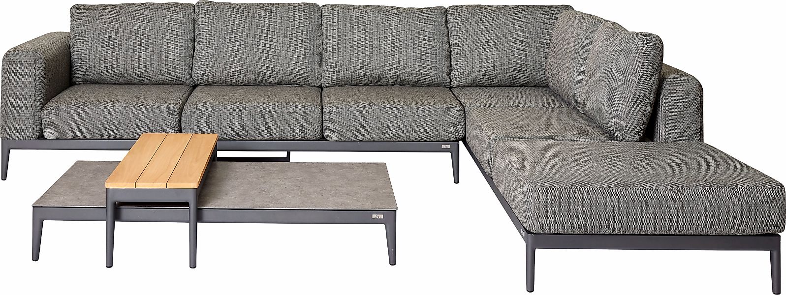 Best Gartenlounge-Set "Athene", (Set, 2 tlg.), Lounge-Set mit zwei Beistell günstig online kaufen