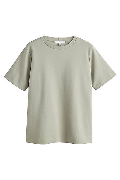Next T-Shirt Schweres T-Shirt mit Rundhalsausschnitt (1-tlg) günstig online kaufen