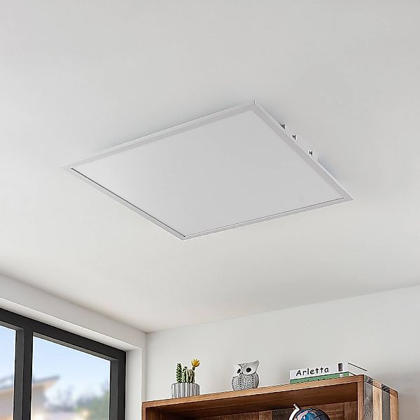 Lindby LED-Panel Quais, 60 x 60 cm, weiß, Metall, 4.000K günstig online kaufen