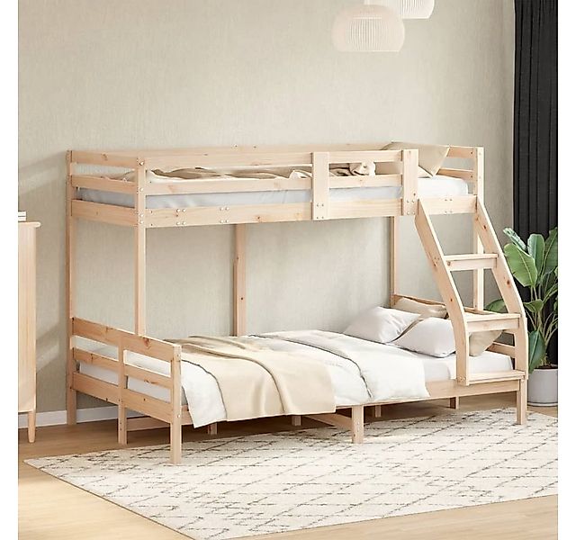 furnicato Bettgestell Etagenbett 90x200/120x200 cm Massivholz Kiefer günstig online kaufen