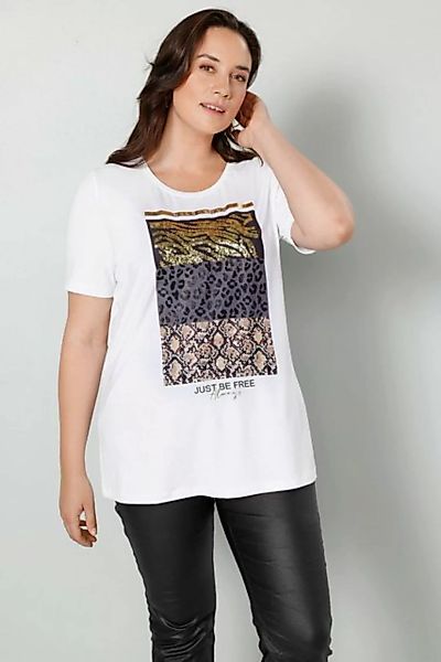 MIAMODA Rundhalsshirt T-Shirt großer Druck Halbarm günstig online kaufen