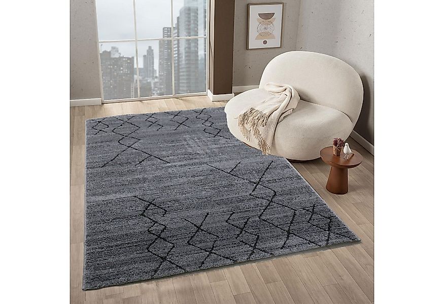 Vimoda Teppich Boho und skandinavischen Stil, Creme & Grau, Rechteckig, Höh günstig online kaufen