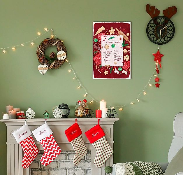 queence Metallbild "Christmas Cookies", (1 St.), Stahlschilder günstig online kaufen