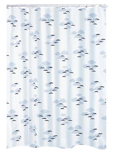 Ridder Duschvorhang Helgoland blau Breite 120 cm günstig online kaufen