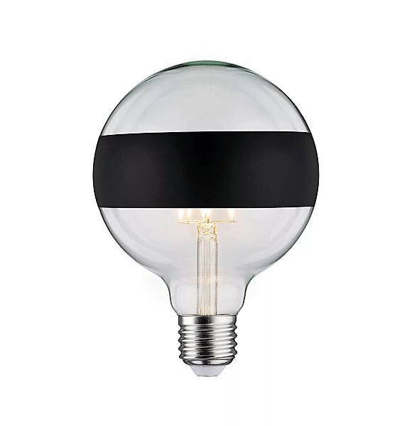 Paulmann LED E27 6,5W G125 Ringspiegel schwarz günstig online kaufen
