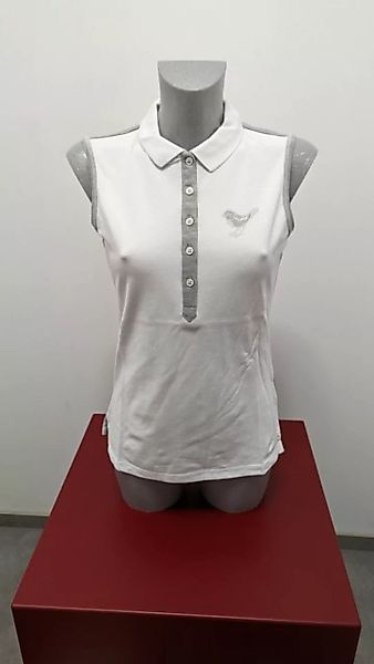 girls golf Poloshirt Girls Golf Polo ''Grey Golf Dots'' Weiß - Grau Damen M günstig online kaufen