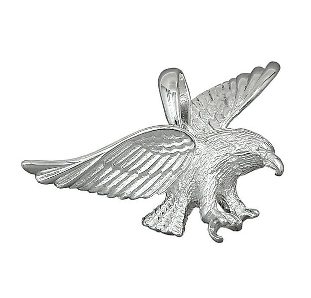 Schmuck Krone Kettenanhänger Anhänger Adler 40mm breit, 925 Silber, Silber günstig online kaufen