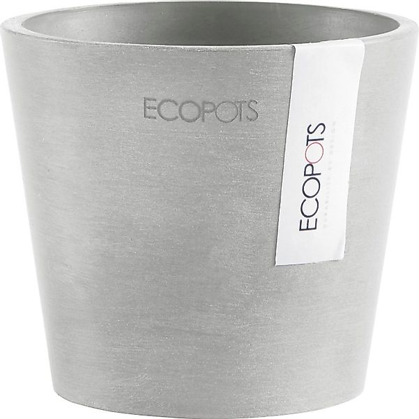 ECOPOTS Blumentopf AMSTERDAM Mini White Grey, BxTxH: 10,5x10,5x9,2 cm günstig online kaufen