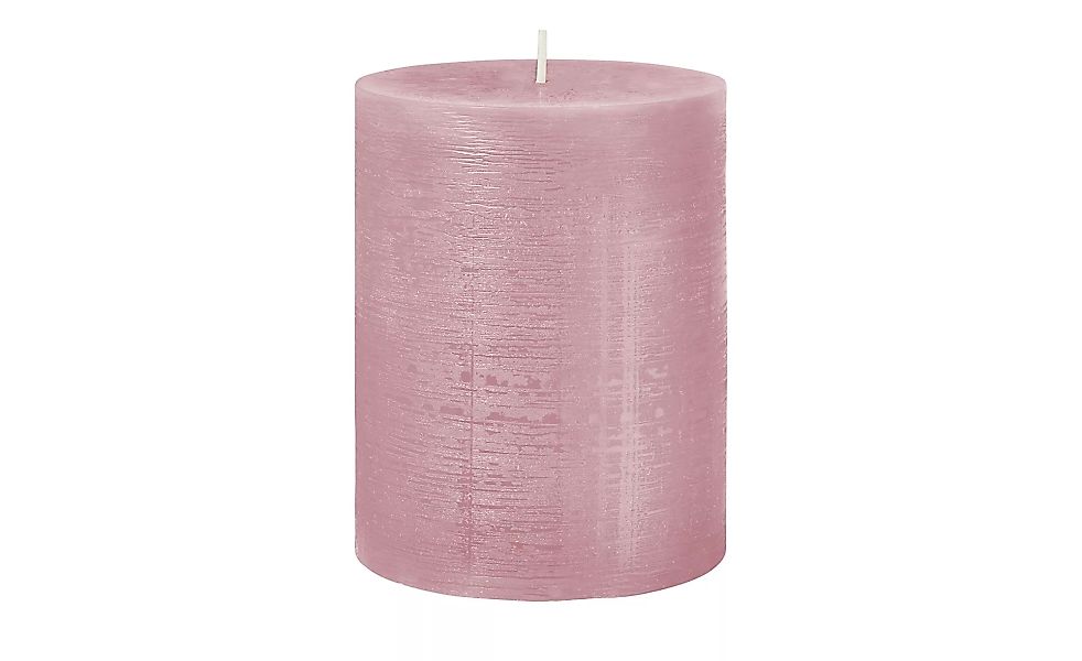 Zylinderkerze - rosa/pink - Wachs - 13 cm - Sconto günstig online kaufen