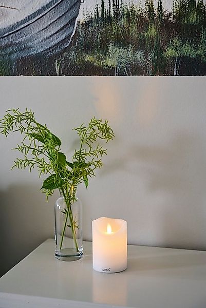 Sirius Home A/S LED-Kerze Sara flackernde Flamme 7,5cm Durchmesser wiederau günstig online kaufen