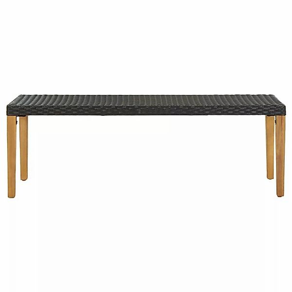 Gartenbank 80 Cm Poly Rattan Schwarz günstig online kaufen