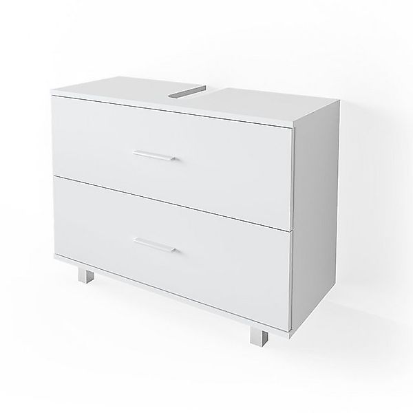 Vicco Waschbeckenunterschrank Ilias Weiß 80 x 61 cm günstig online kaufen