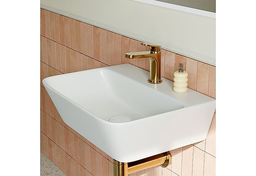 HOROW Waschbecken Waschtisch Handwaschbecken Klein Keramik (Waschbecken 1 H günstig online kaufen