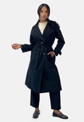 Elara Lederimitatmantel Elara Damen Trenchcoat (1-tlg) günstig online kaufen