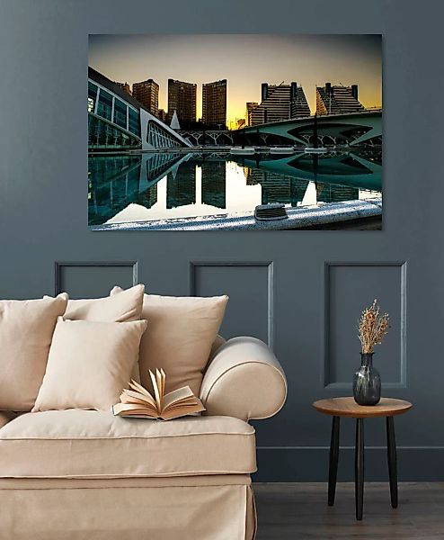queence Acrylglasbild "Seebrücke an einer St" günstig online kaufen