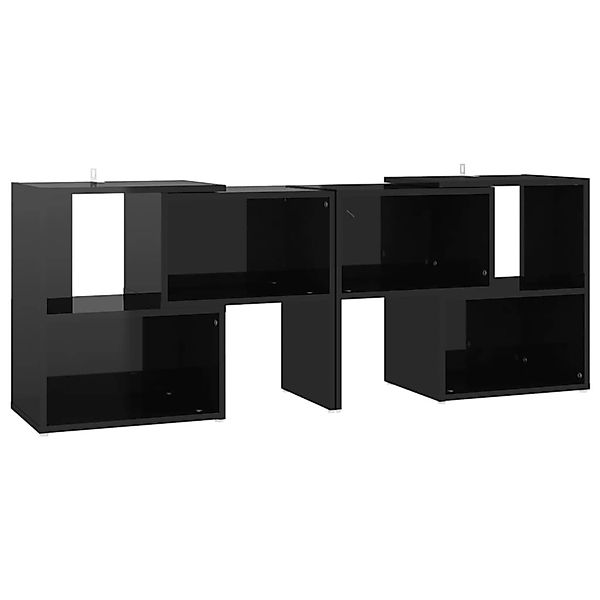 Tv-schrank Hochglanz-schwarz 104x30x52 Cm Spanplatte günstig online kaufen