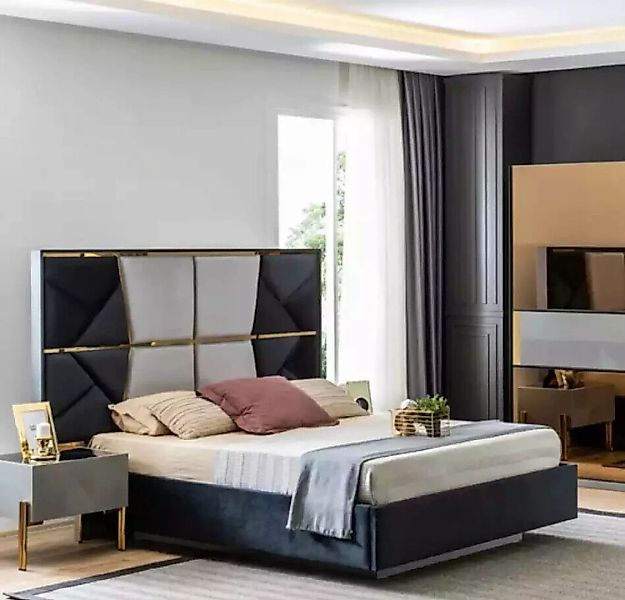 JVmoebel Bett Schlafzimmer Bett Doppel Betten Design Holz Möbel Bettrahmen günstig online kaufen