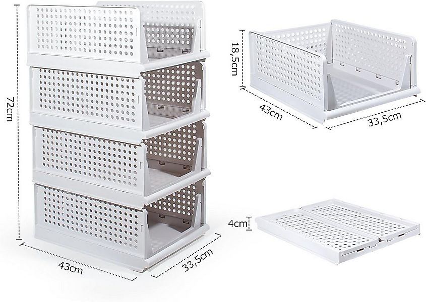 Zedelmaier Organizer Schrank-Organizer Kleiderschrank Schublade faltbare Au günstig online kaufen