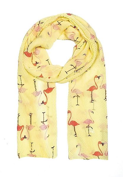 Cassandra Accessoires Schal Schrägschal "Flamant", mit Plissee-Optik und ho günstig online kaufen