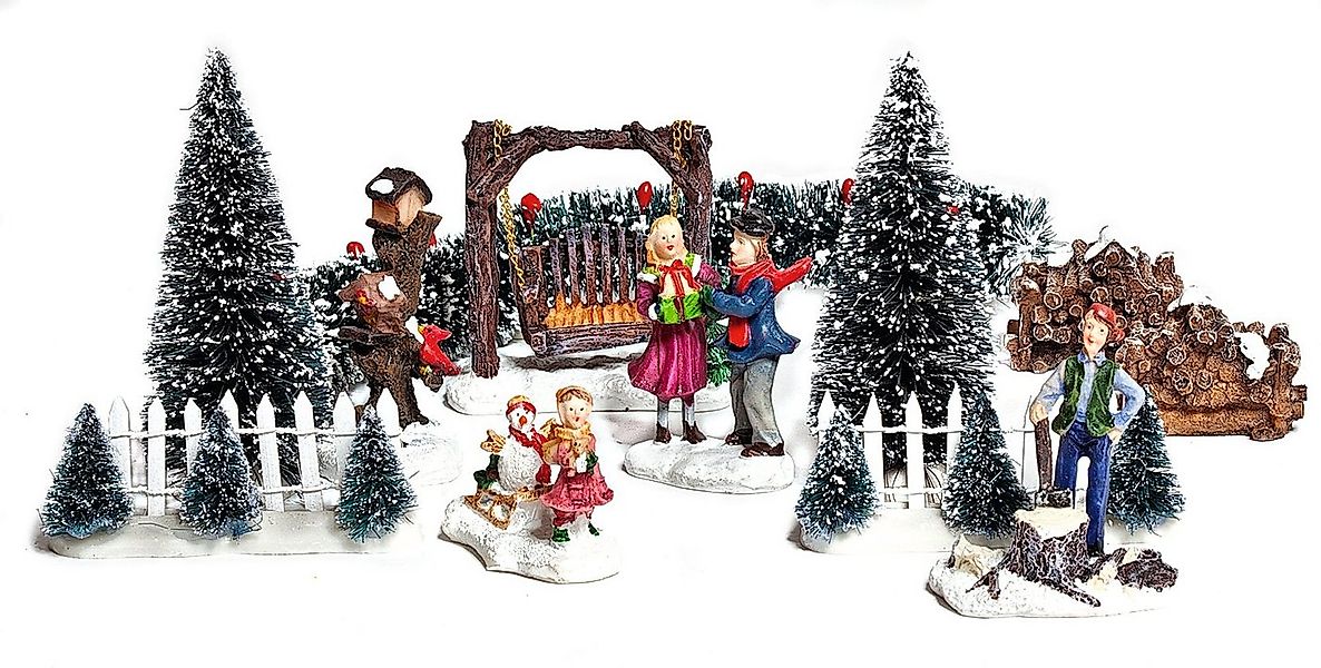 VBS Dekofigur Deko-Miniaturen Set Winter (12 St), 12 Teile günstig online kaufen