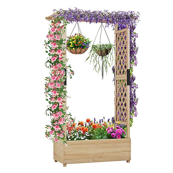 COSTWAY Hochbeet (1 St), Blumenkasten, mit günstig online kaufen