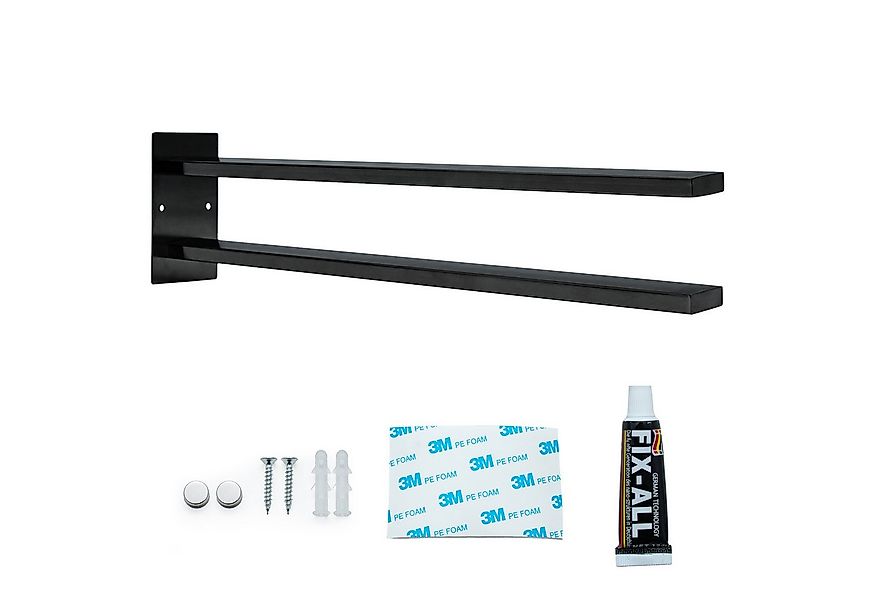 Intirilife Handtuchhalter, Handtuchhalter Edelstahl zum Kleben und Bohren 2 günstig online kaufen