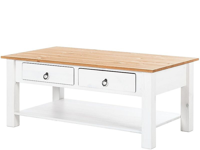 loft24 Couchtisch Inga, Wohnzimmertisch, 2 Schubladen, günstig online kaufen