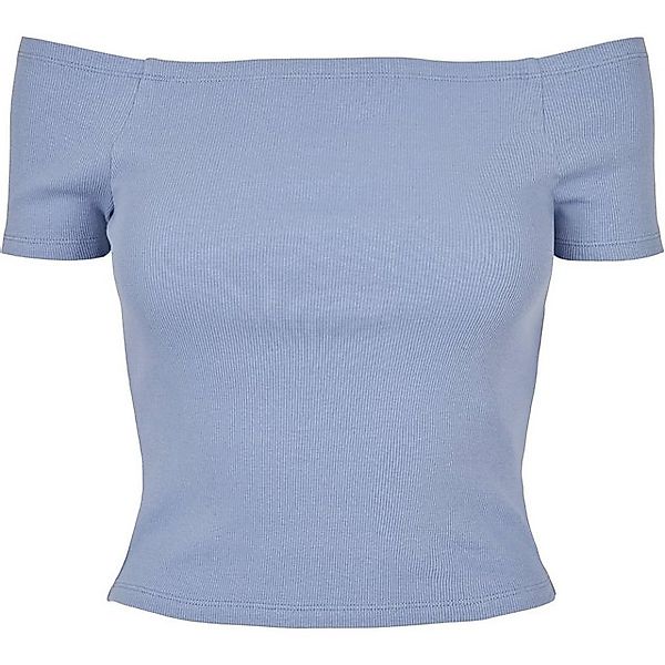 URBAN CLASSICS T-Shirt Urban Classics Damen Ladies Off Shoulder Rib Tee günstig online kaufen