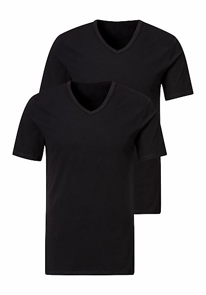 H.I.S Unterziehshirt, 2 Stk. mit V-Ausschnitt und kleinem Logo, Unterhemd, günstig online kaufen