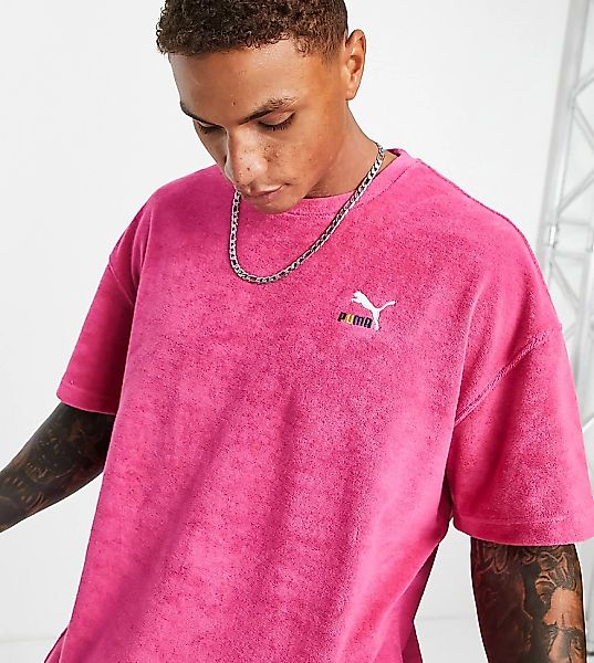 Puma – Skate – Frottee-T-Shirt in Rosa, exklusiv bei ASOS günstig online kaufen