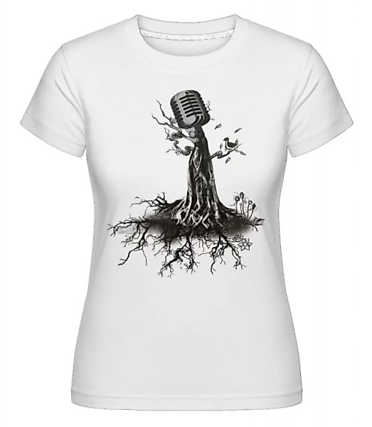 Mikrofon Baum · Shirtinator Frauen T-Shirt günstig online kaufen
