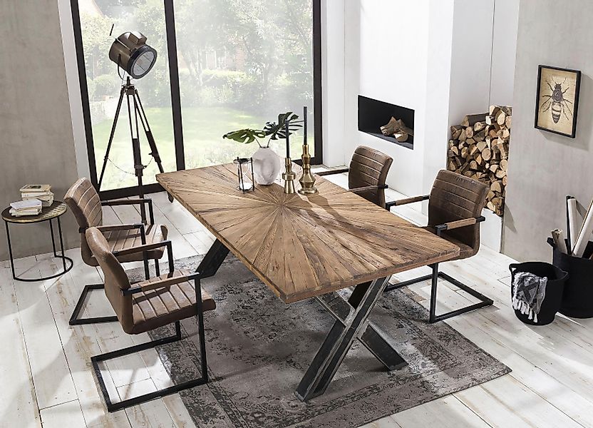 SIT Esstisch "Romanteaka", mit sonnenförmig gemusterter Tischplatte, Shabby günstig online kaufen