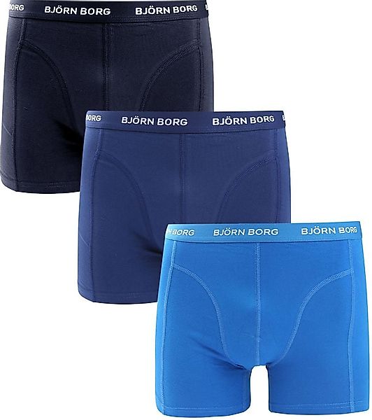 Björn Borg Shorts 3er-Pack Dunkelblau Hellblau - Größe XXL günstig online kaufen