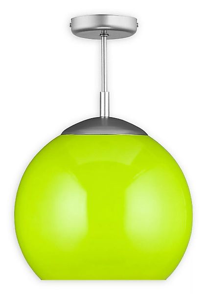 Pendelleuchte Kula grün aus Stahl/Glas satin E27 günstig online kaufen