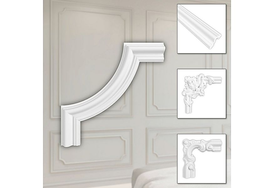 Hexim Zierleiste HCR502-1, 2 Ecken, HEXIM Eckstück aus PU-Polyurethane - ex günstig online kaufen