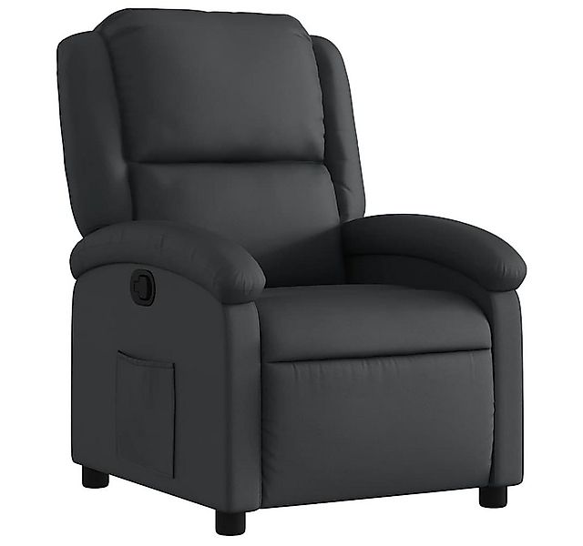 vidaXL Sessel Relaxsessel Schwarz Echtleder (1-St) günstig online kaufen