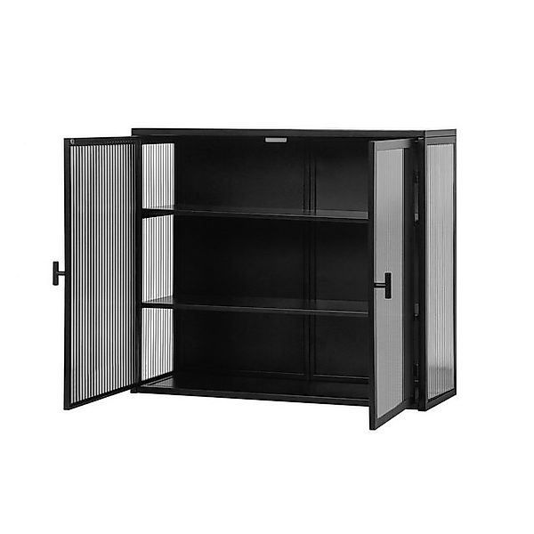 OKWISH Hängeschrank mit Glastüren, dreistufiger Stauraum günstig online kaufen