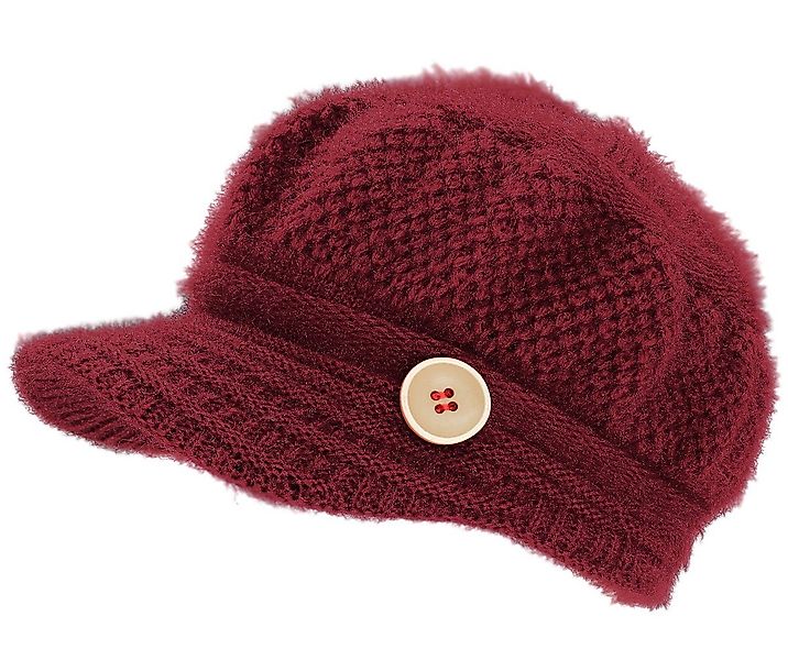 dy_mode Strickmütze Damen Schirmmütze Gefüttert Unifarben günstig online kaufen