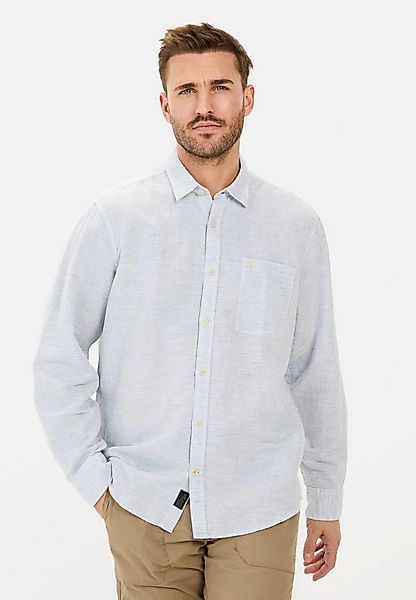 camel active Leinenhemd aus Leinenmix Langarm Kentkragen günstig online kaufen