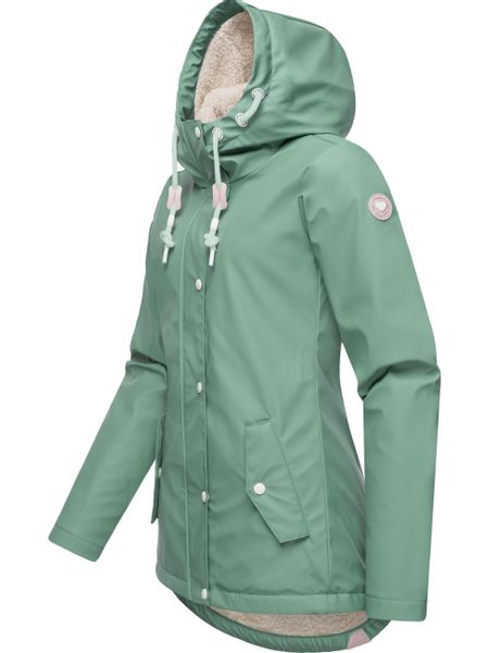 Ragwear Regenjacke "Marge" mit Kapuze warm gefütterter Damen Winter Regenma günstig online kaufen