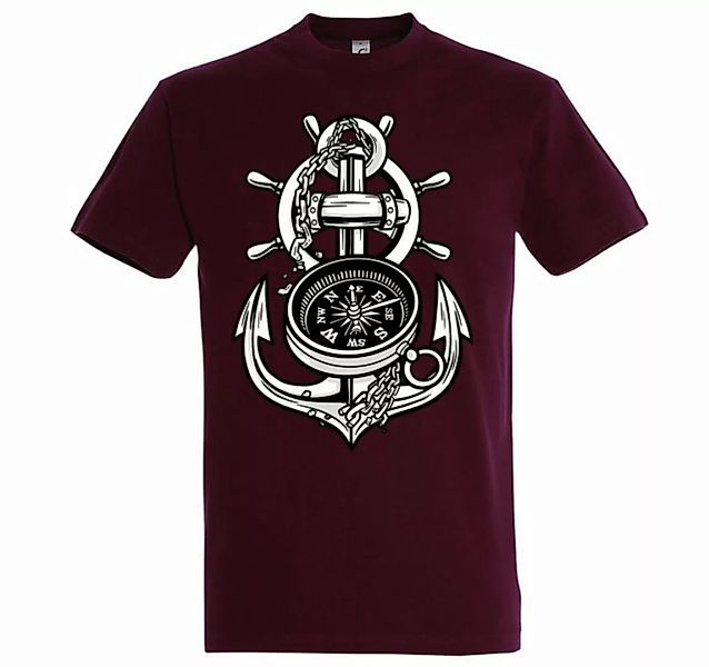 Youth Designz T-Shirt Anker Kompass Herren Shirt mit trendigem Frontprint günstig online kaufen
