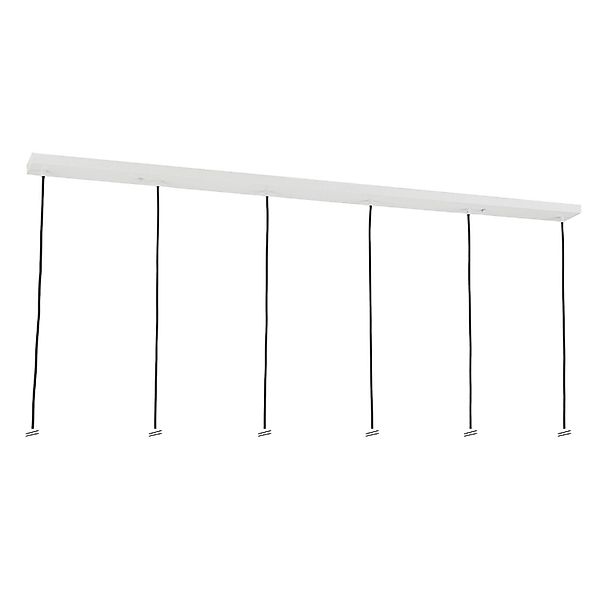 Orion Lightstyle Deckenbaldachin Lampe 6 Auslässe 150 cm x 10 cm Weiß günstig online kaufen