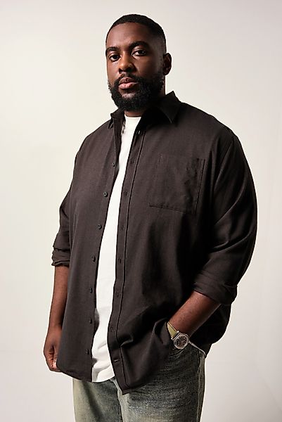 STHUGE Businesshemd STHUGE Flanellhemd Langarm Modern günstig online kaufen