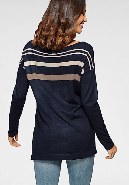 Laura Scott Strickpullover in Streifen-Design mit günstig online kaufen