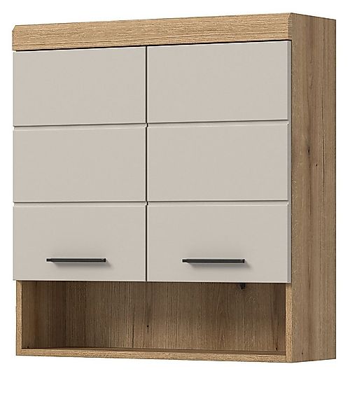 Inn.Furn Hängeschrank Shawn (Badschrank in Eiche mit Sand / Kaschmir, 2-tür günstig online kaufen