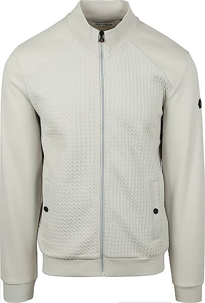 No Excess-Strickjacke Zipper Jacquard Chalk - Größe L günstig online kaufen